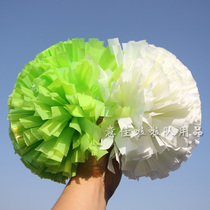 Professional training competition with cheerleading ball ball plastic light bright green white flower ball