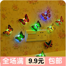 Creative colorful light - luminous animal night light children babys bedlight can be pasted decorated with colorful night lights