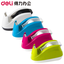 Del Stationery 808 belt seat four color tape cutter small tape tape rack fashion color Creative