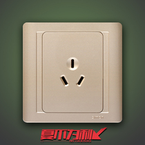 Simon Simon switch socket 55 series champagne gold 10A three hole power supply triple plug gold 86 type N51081-56