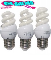 E27 Energy Saving Bubble Small Spiral Thread Fluorescent Lamp High Pressure 220V 5W 9W 11W White Warm