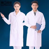 Dr Nightingale white coat Long-sleeved female male slim nurse suit winter experimental student beauty pharmacy overalls