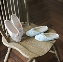 Export Japan oeuf indoor diamond bow home slippers indoor slippers soft soles home shoes