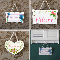 Pastoral decoration sign listing Shooting props home decoration shelf listing door number