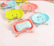 Creative soap box Soap box Drain plastic soap box Dormitory bathroom special cute vertical soap box