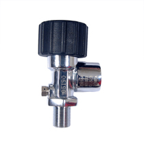 High Pressure Cylinder Head Valve 6 8L Cylinder Big Turn Small with Gauge Head Valve Cylinder Connector