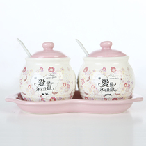 Christian gift ceramic seasoning pot tableware Double Ninth Festival practical gift kitchen crafts love is never ending