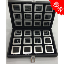 Metal Diamond Case Jewelry PU Crate 24 Bits Diamonds Box Color Treasure Box Nude Drill Case Naked Stone Case Withdrawal Face box