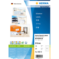 HERMA Germany 4460-10 A4-10 sheet CD-DVD disc printing label diameter 116mm