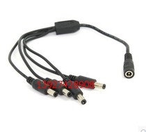 DC12V5 5*2 1 one female divided four male conversion line universal monitoring power supply DC5 * 2 1 one in four out line