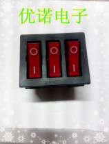 220V15A high quality boat switch with lamp KCD3 9 foot 2 Gear 3-link multi-knife single throw electric rocker switch