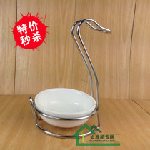 Restaurant stainless steel soup shell rack soup spoon rack Hot pot spoon rack Multi-function kitchen shelf storage colander rack