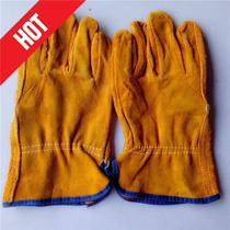 Second layer B - Class B - leather yellow driver gloves Wear - resistant anti - splash anti - slip gloves