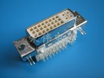 Original Foxconn DVI 24 5 socket curved plug 90 degree DVI female seat 24 5 video interface