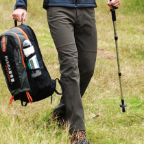 Outdoor assault pants men plus velvet thickened winter cold weather warm elastic waterproof mountaineering ski fleece soft shell pants