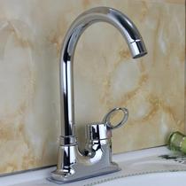 Toilet washbasin single double hole hot and cold faucet full Copper Basin rotatable sink bathroom faucet