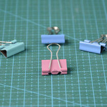 Ticket clip long tail clip iron clip ticket holder dovetail clip color long tail clip 19mm * 25mm 4 sets