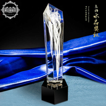 Bo Nei carving creative crystal trophy custom atmosphere high-grade awards crystal medals custom competition souvenirs