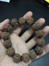 Nepali Wen play beads natural donkey Diamond Bodhi hand string meat bracelet red leather selection submerged coconut shell model