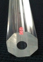 Side-to-side 50mm transparent plexiglass acrylic hexagonal tube 2 meters long custom any color high transparent tube