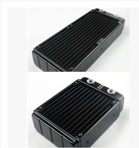 120 240 aluminum water cooling discharge double-layer heat dissipation liquid cooling exhaust radiator 45mm super thick row G1 4 thread