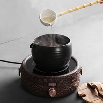 Liuhtang Japanese handmade tea maker ceramic black tea old white tea electric pottery stove cooking tea bowl heating furnace dry Bubble Bowl