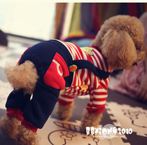 (special price not to be changed) Autumn winter Navy Wind Pet clothes Four Feet Clothing Teddy VIP Guests Bib Puppy Clothes