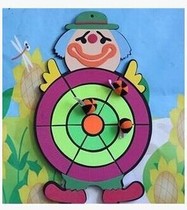 Special childrens early education parent-child fitness stick ball throwing sports sandbag throwing plate stick target ball throwing Target Darts