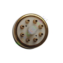 Ceramic 8-pin electronic tube test tube base Tube base 6N8-GG full gold-plated electronic tube base suitable for KT88 6N8 etc