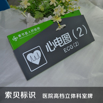 High-grade hospital signs pediatric electrocardiogram internal medicine surgery department cards PVC acrylic paint screen printing customization