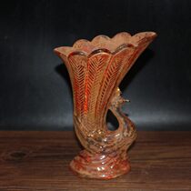 Uearthed water old Jingli colorful Phoenix wine glass art ornaments Zhaocai Jinbao for daily ornaments