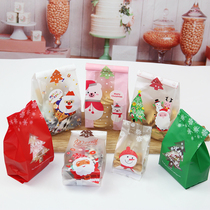 Christmas cookie bag flat mouth packaging bag Santa Claus cookies snacks nougat candy bag Food packaging