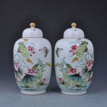 Qing Qianlong pastel Lotus Pond