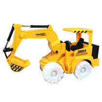Simulation electric excavator 567-1 toy engineering vehicle light music automatic demonstration childrens toy hair
