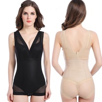 Thin Bodysuit One-Piece Body Shaper Postpartum Abdominal Tie Stomach Waist Corset Underwear Slimming Clothes Shaping Clothes Women