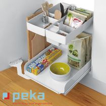 Imported Swiss Platinum small butler floor cabinet pull basket shelf Seasoning basket Damping seasoning basket