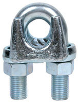 Galvanized heavy wire rope clamping head Zhead rolling head U-type locking cat claw buckle locking head 6 10 12