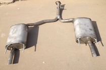 Suitable for Toyotas crown rear section Full steel silencer Automotive silencer sharp exhaust pipe thickened