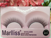 Red Maris False Eyelash 811# Eyes Tail Long Natural Nude Makeup Cotton Stems Full 10 Pairs
