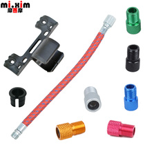 Mountain Road Bike Inflator Extension Pipe Hose Inflator Fixed Rack Inflator Clamp Fasmouth Conversion Mouth