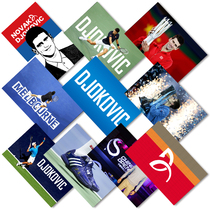 Novak Djokovic Crystal card stickers Novak Djokovic imported pet bus card Meal card Campus card stickers