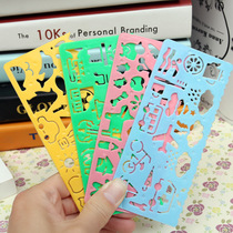 Japanese and Korean creative stationery ever-changing multi-function drawing ruler student learning supplies