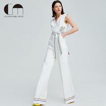 COMME MOI Luyan designer autumn winter trousers are simple and handsome V-collar pants