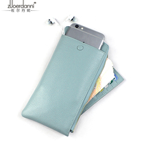Zoltanie Wallet Lady Long Style Zipper Bull Leather Mobile Phone Bag Soft Woman Money Clip Card Bag Multi-Position Hand Grab Bag