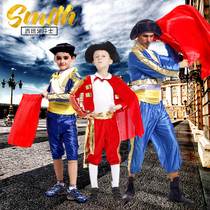 Halloween childrens matador costume mask prom stage performance suit Christmas Spanish bullfighter suit