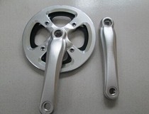 All-aluminum folding car BMX sprocket sprocket crank length 170mm all-aluminum silver 44T tooth plate