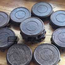 Red Wood Round Purple Sandstone Pot Vase Bonsai Fish Tank Chishite Jade Base Chicken Wings Wood Teapot Tocup Cushion Solid Wood Tot