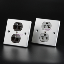 American HUBBELL fever American standard wall plug socket set custom thick aluminum alloy panel EMI shielding