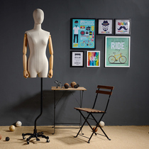 High-end window model props female half-length womens solid wood with hand table womens display dummy model stand