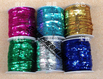 Stage clothing accessories Dance clothing supplies 3mm-4mm flat sequin strip 1 roll 90 meters